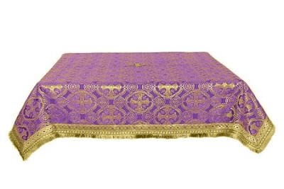 Holy Table cover - silk S3 (violet-gold)