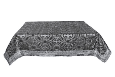 Holy Table cover - silk S3 (black-silver)