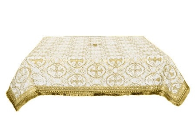 Holy Table cover - silk S3 (white-gold)