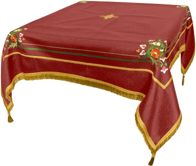 Embroidered Holy table cover Balaam (claret-gold)