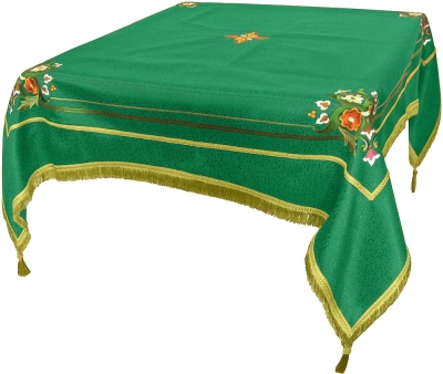 Embroidered Holy table cover Balaam (green-gold)