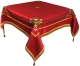 Holy table cover (embroidered shroud) Balaam (red-gold) (side view)