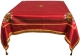 Holy table cover (embroidered shroud) Balaam (red-gold) (front view)