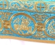 Holy table cover (embroidered shroud) Protection of the Theotokos (blue-gold) (detail)