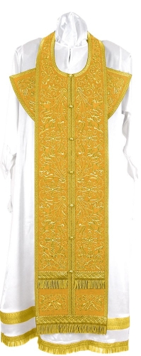 Embroidered Epitrakhilion set - Iris (yellow-gold)