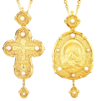 Bishop encolpion panagia set no.1000