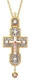 Pectoral chest cross no.35 (clear stones)