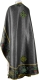 Embroidered Greek Priest vestments - Chrysanthemum (black-gold) (back), Standard design