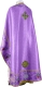 Embroidered Greek Priest vestments - Chrysanthemum (violet-gold) (back), Standard design