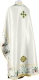 Embroidered Greek Priest vestments - Chrysanthemum (white-gold) (back), Standard design