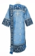 Embroidered Deacon vestments - Iris (blue-silver) (back), Standard design