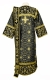 Embroidered Deacon vestments - Iris (black-gold) (back), Standard design