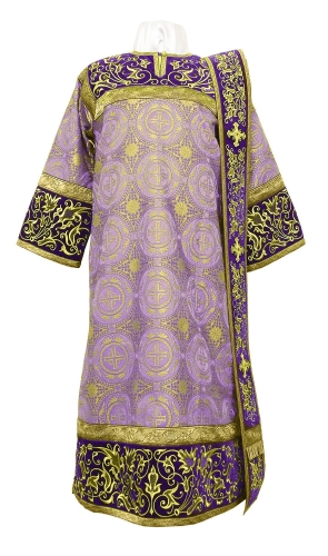 Embroidered Deacon vestments - Iris (violet-gold)