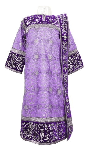 Embroidered Deacon vestments - Iris (violet-silver)