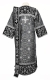 Embroidered Deacon vestments - Iris (black-silver) (back), Standard design