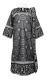 Embroidered Deacon vestments - Iris (black-silver)