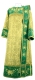 Embroidered Deacon vestments - Chrysanthemum (green-gold)