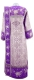 Embroidered Deacon vestments - Chrysanthemum (violet-silver) (back), Standard design