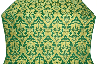 Bryansk metallic brocade (green/gold)