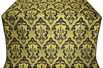 Bryansk silk (rayon brocade) (black/gold)