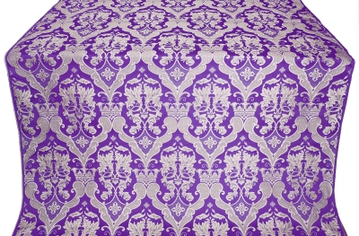 Bryansk silk (rayon brocade) (violet/silver)