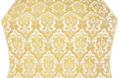 Bryansk silk (rayon brocade) (white/gold)