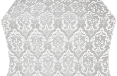 Bryansk silk (rayon brocade) (white/silver)