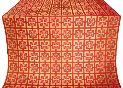 Cappadocia silk (rayon brocade) (red/gold)