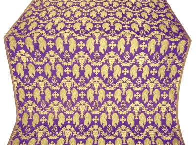 Chalice metallic brocade (violet/gold)