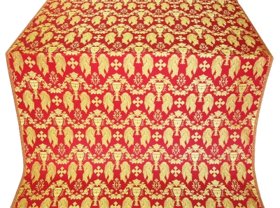 Chalice metallic brocade (red/gold)