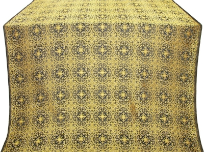 Shouya silk (rayon brocade) (black/gold)