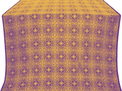 Shouya silk (rayon brocade) (violet/gold)