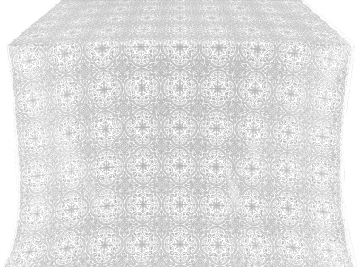 Shouya silk (rayon brocade) (white/silver)