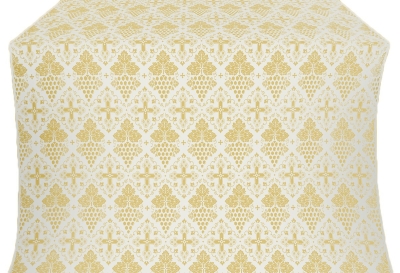 Vine metallic brocade (white/gold)