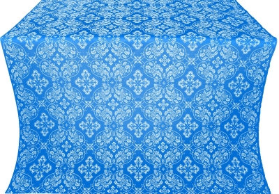 Rostov silk (rayon brocade) (blue/silver)
