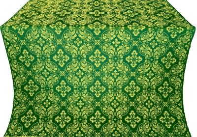 Rostov silk (rayon brocade) (green/gold)