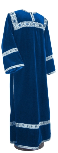 Clergy stikharion - German velvet (blue-silver)