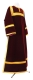 Clergy stikharion - German velvet (claret-gold)