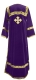 Clergy sticharion - German velvet (violet-gold) (back), Standard design