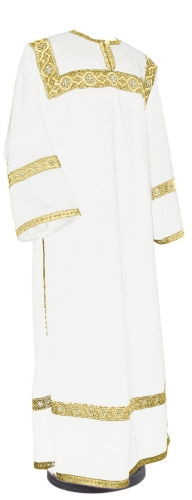 Clergy stikharion - German velvet (white-gold)