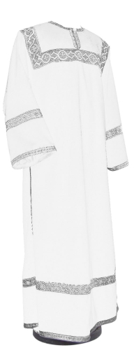 Clergy stikharion - German velvet (white-silver)