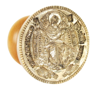 Orthodox prosfora Theotokian seal 'Theotokos the Grower of the grains' no.348 (75 mm)