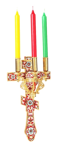 Paschal three-candle holder - 10