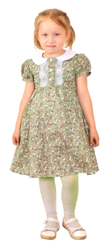 Green girl dress