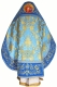 Embroidered Russian Priest vestments - Iris (blue-gold) (back), Standard design