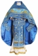 Embroidered Russian Priest vestments - Iris (blue-gold)
