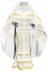 Embroidered Russian Priest vestments - Iris (white-gold)