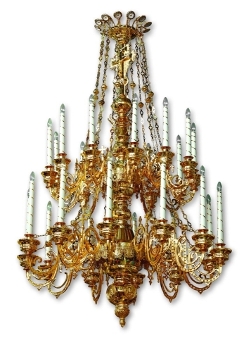 Two-level church chandelier - 24 (24 lights)