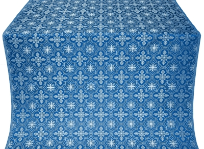 Rus' metallic brocade (blue/silver)