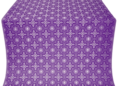 Rus' metallic brocade (violet/silver)